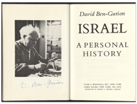 David Ben-Gurion Signed Limited Edition of ''Israel: A Personal History''
